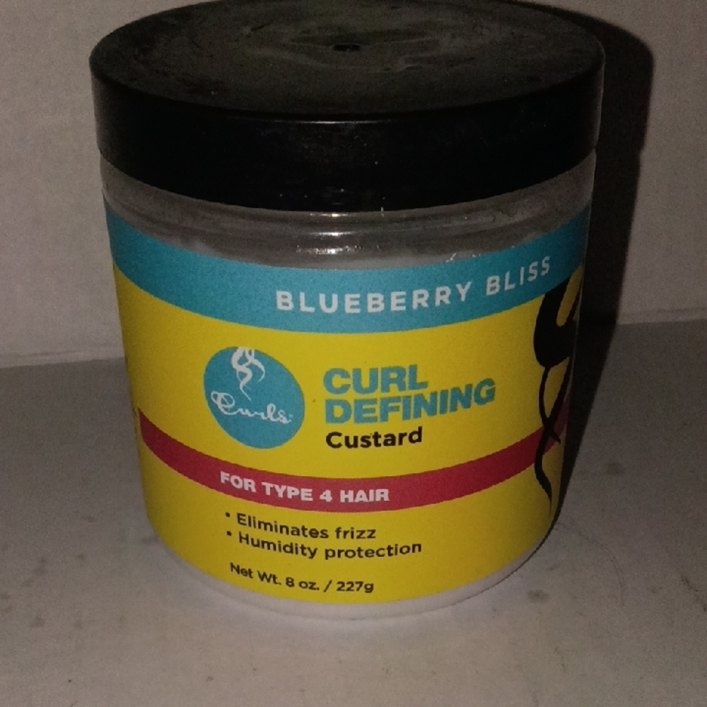 Curls Blueberry Bliss Curl Defining Custard - Yellow/Teal Jar